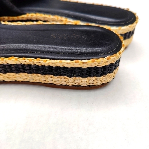 Kaanas Balfour Handmade Chunky Black Slip On Sandals Womens Sandals Size 9M - Picture 4 of 8